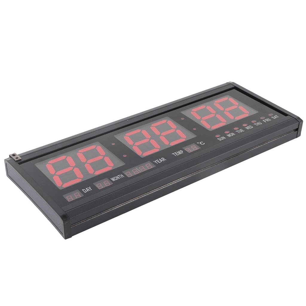 Digital Wall Clock LED Time Calendar Temperature Desk Table Clocks Home Supplies