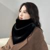 Soft Plush Faux Fur Scarf Faux Fur Faux Fur Neck Scarf New Triangle Neck Scarf  Women