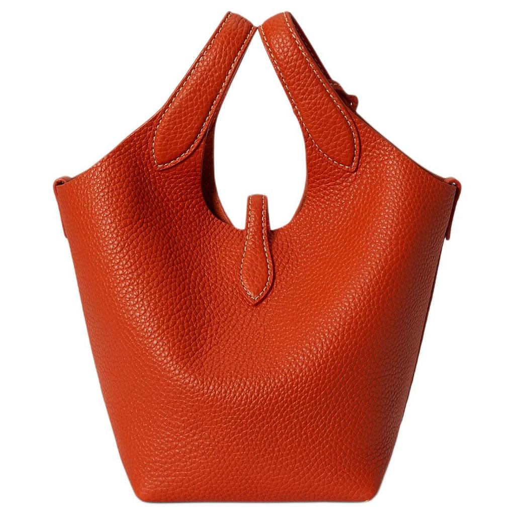 Polo Ralph Lauren Polo Play Detachable Crossbody Strap Iconic Pony Embossed Basket Grain Leather Tote Bag Small Women handbags 428944657016