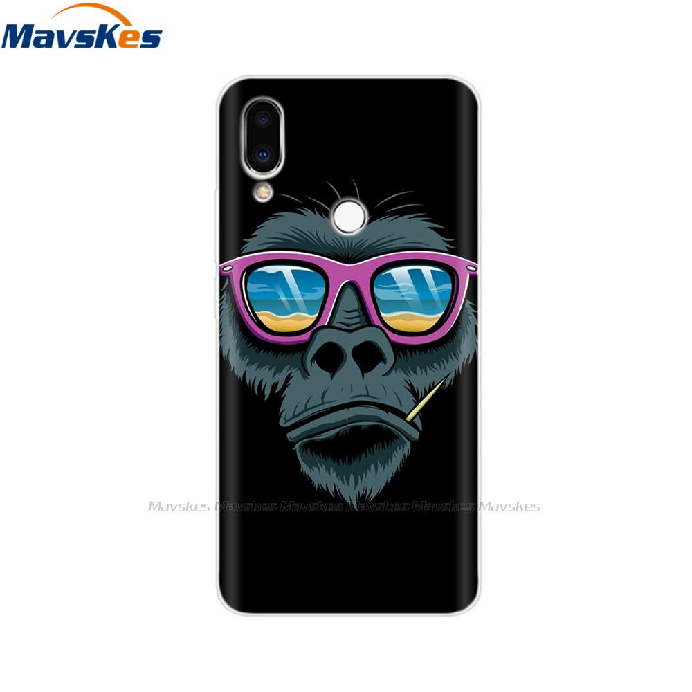 Мягкий чехол из ТПУ для Meizu Note 9 с принтом кошки, животного, цветка, защитные силиконовые чехлы, корпуса для телефона, сумки, бампер для Meizu Note9