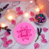 Pink 3D Flower Lotus Silicone Mold for DIY Cupcake Cake Topper Decoration Jelly Shots Fondant Mold Crystal Handmade Ice Cream Soap Mould Candy Making