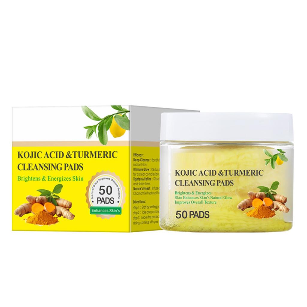 Очищающие таблетки для лица Kojic Cleansing Pad Очищающие таблетки Kojic помогают сбалансировать жир и воду кожи, чтобы удалить излишки эпидермиса в 50 таблетках 10 мл