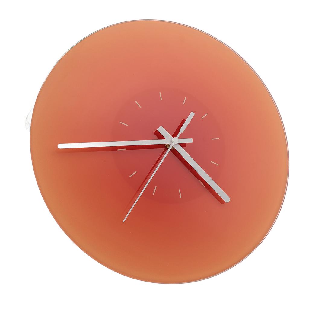 12-дюймовые стеклянные настенные часы с бесшумным ходом, работающие от батареек, круглые настенные часы для гостиной, кровати