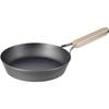 Wahei Freiz Tsubame Sanjo Iron Frying Pan 22cm IH Compatible Gas Wooden Handle Made In Japan Enzo EN-008
