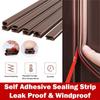 I Type Self-adhesive Sealing Strip 6 Meters Doors Insulation Tape Weather Stripping  Window Door