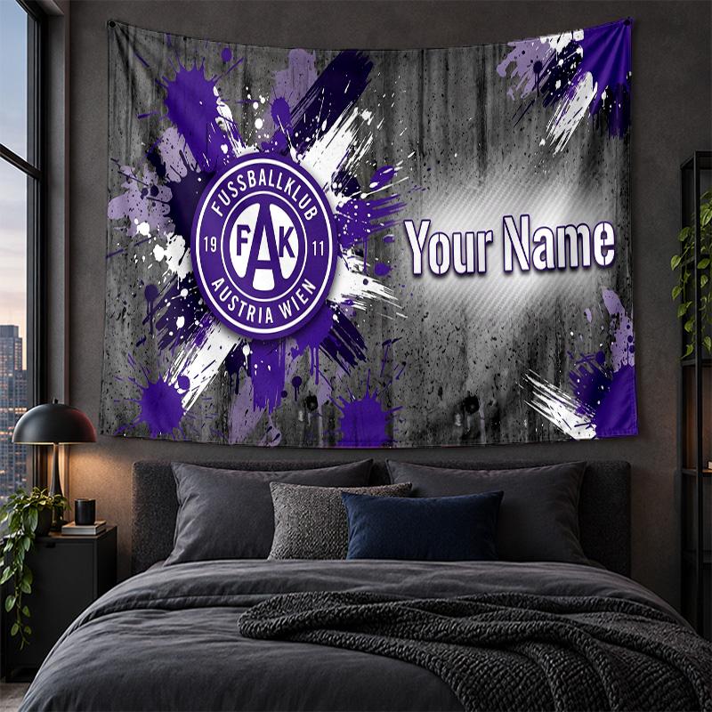 Personalized Tapestry Wall Hanging Austria Wien FC Pattern Art Background Cloth