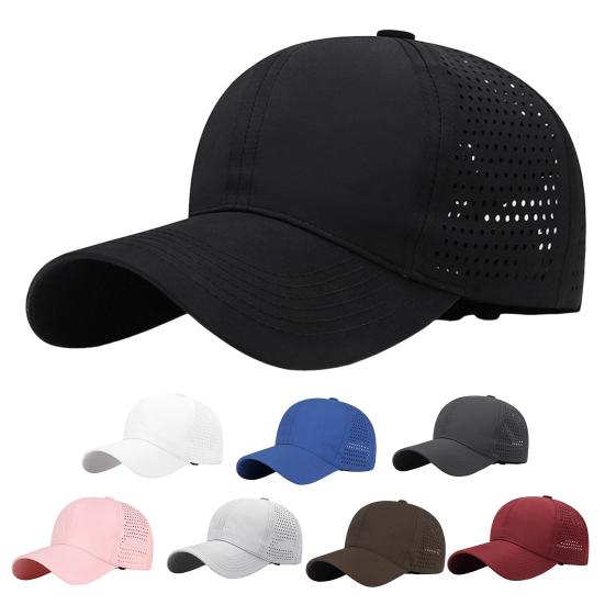 Baseball Hat Extended Brim Sunshade Effect Adjustable Sun Hat Quick-Drying Cap with Breathable Holes