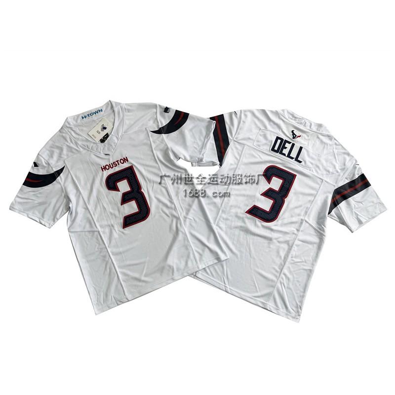Mens Houston Texans NFL Football Jersey Premium Embroidered Retro Style Cotton Blend Sport Shirt Fan Wear Casual Use
