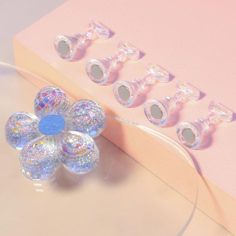 Магнитный держатель Aurora Tips For Nails Flower Design Nails Accessories Tools Display Practice Training Nail Stand Manicure
