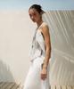 RE RHEE Frill Detail Sleeveless Top