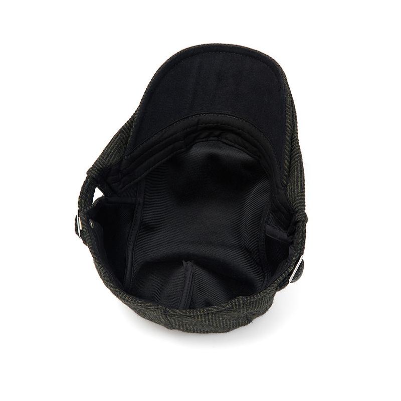 Мужской берет в елочку, теплая осенне-зимняя шапка, британская ретро шерстяная кепка газетчика, кепка-козырек для среднего и пожилого возраста