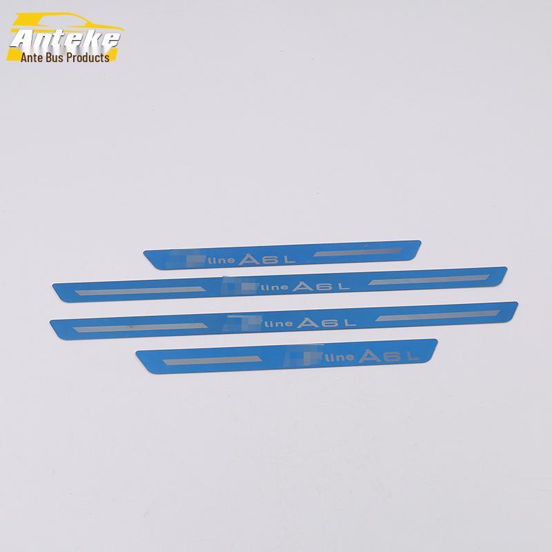 19 A6L Sill Trim Decorative Sequins & Welcome Pedal Protector