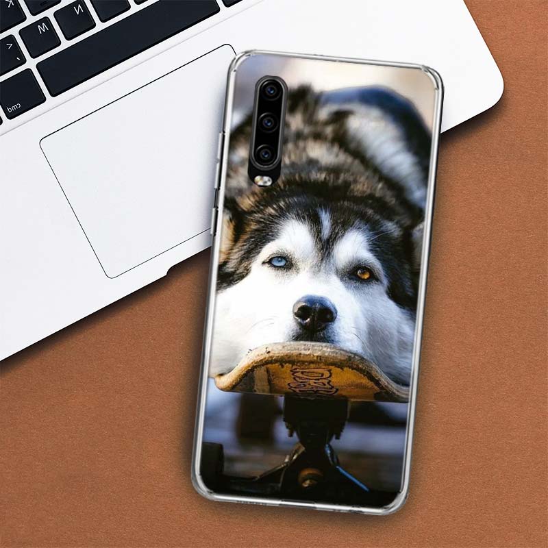 Чехол для телефона с изображением собаки сибирского хаски для Huawei P30 P20 P10 P40 P50 Pro Mate 20 40 30 10 Lite, популярный чехол Fundas Art Gift Coque