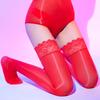 Сексуальные блестящие длинные чулки с кружевом павлина Женский артефакт для голых ног Эротические чулки Блестящие чулки до колена с конским маслом Черные чулки