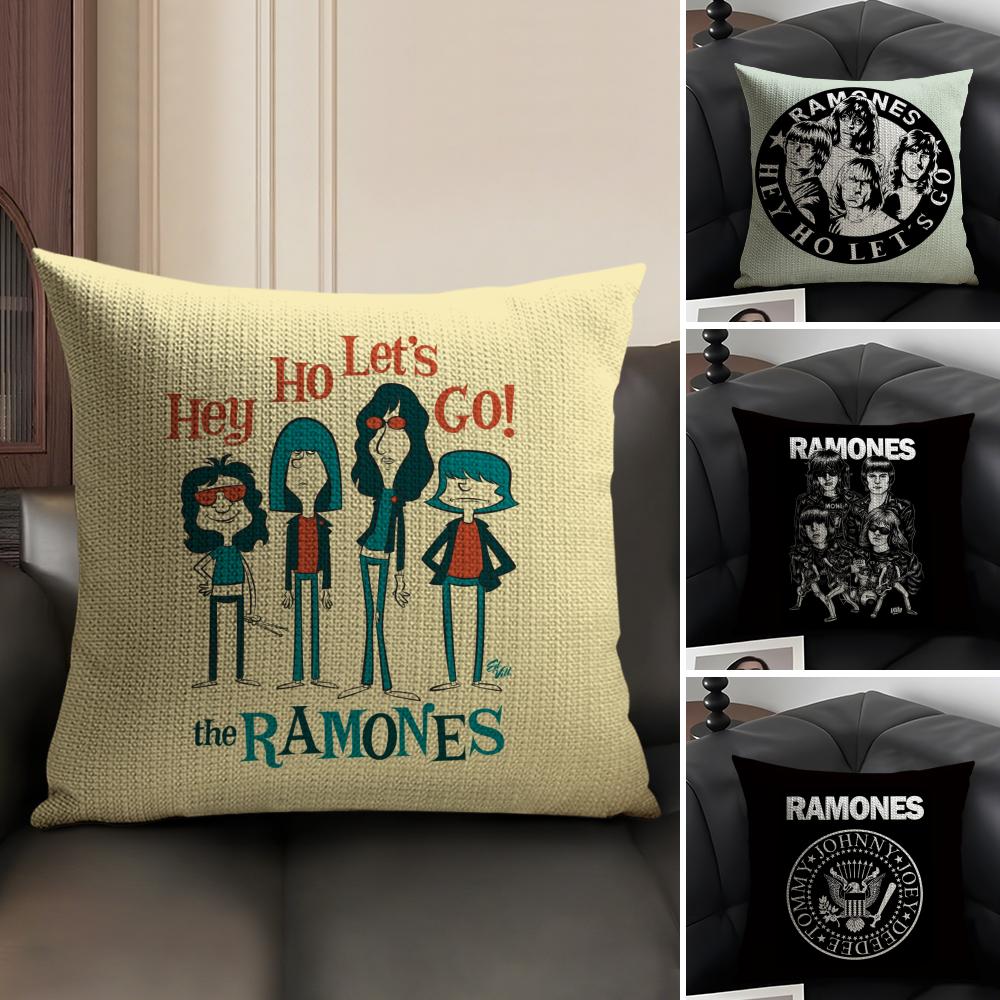 Наволочка с принтом R-Ramones, наволочка для подушки в гостиную, диванную подушку и декор спальни
