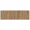 8 piece wall mounted TV cabinet set Artisan Oak finish engineered wood