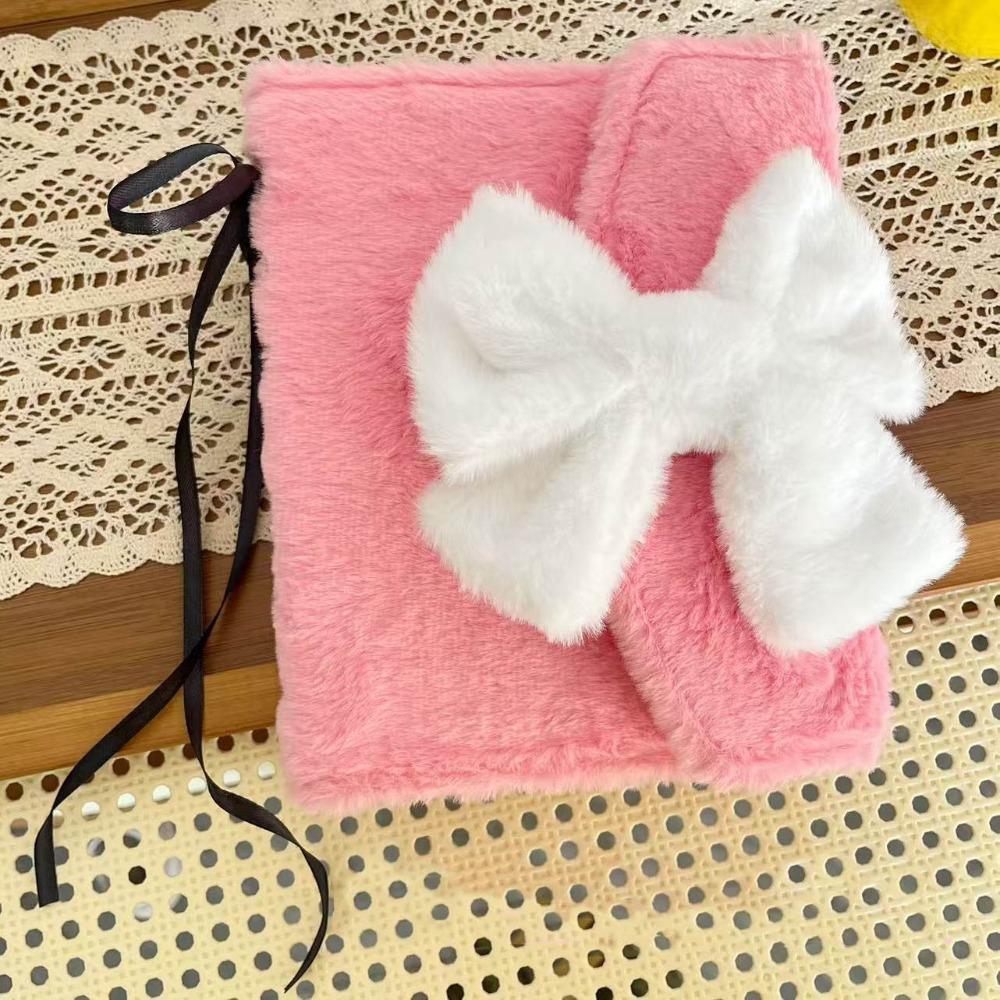 Bowknot Photo Album Plush 3-inch Small Card Storage Binder Creative Photocard Holder  Student