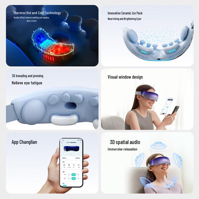 SKG K7 Smart Eye Massager with Hot & Cold Compress