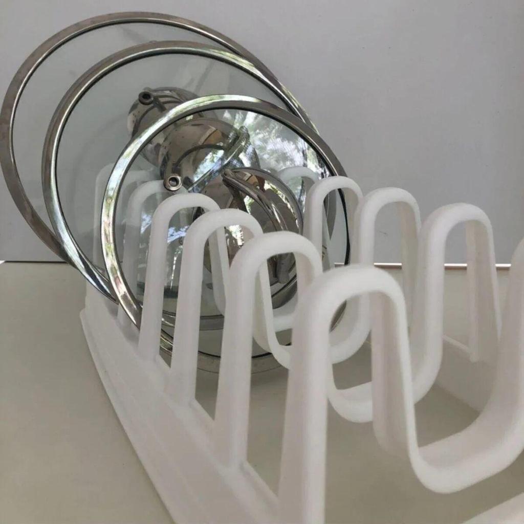 Органайзер для крышки горшка - Органайзер для шкафа с 6 отсеками Интеллектуальное хранилище Кухонная утварь Инструменты и аксессуары 2023