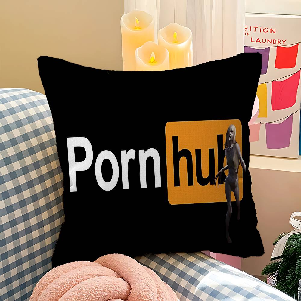 B-Pornhubs Чехол для офисной подушки Подушка для сиденья в машине 45x45 см Чехол для поясничной подушки Чехол для диванной подушки
