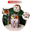 Solar Garden Statue Yard Ornament Owl Figurine Home Decor Resin with Light Animal Sculpture
