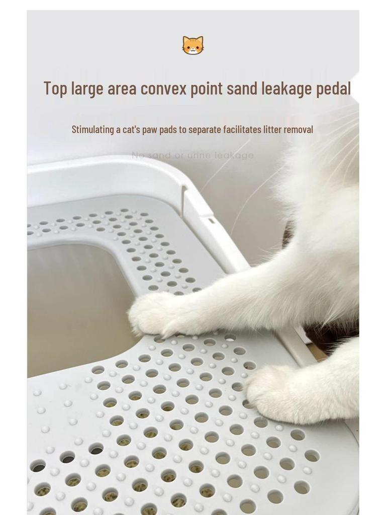 Top-Entry Odor-Proof Cat Litter Box - Splash & Smell Resistant 