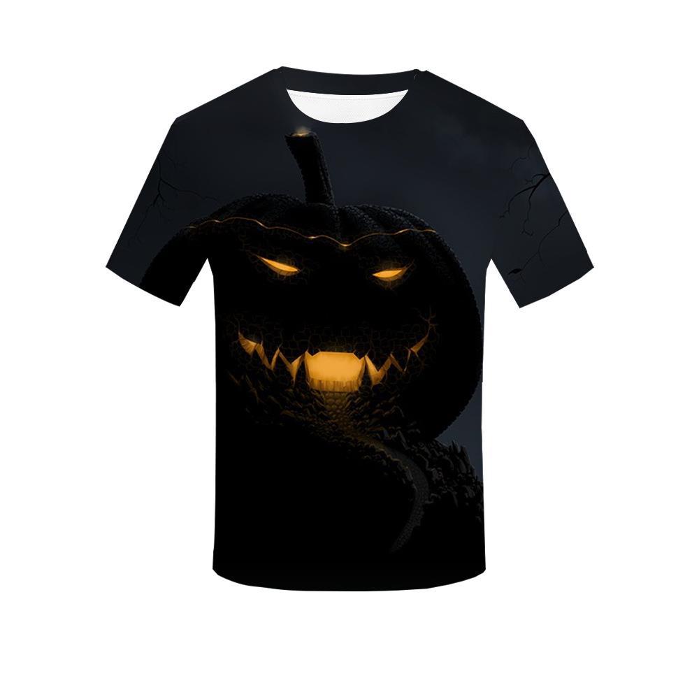 Персонализированная 3D-печатная футболка на Хэллоуин для взрослых мужчин, летние футболки с коротким рукавом