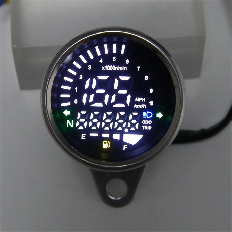 Мотоциклетный прибор Спидометр Цифровой одометр 199 км/ч для 4-тактных 2/4 цилиндров