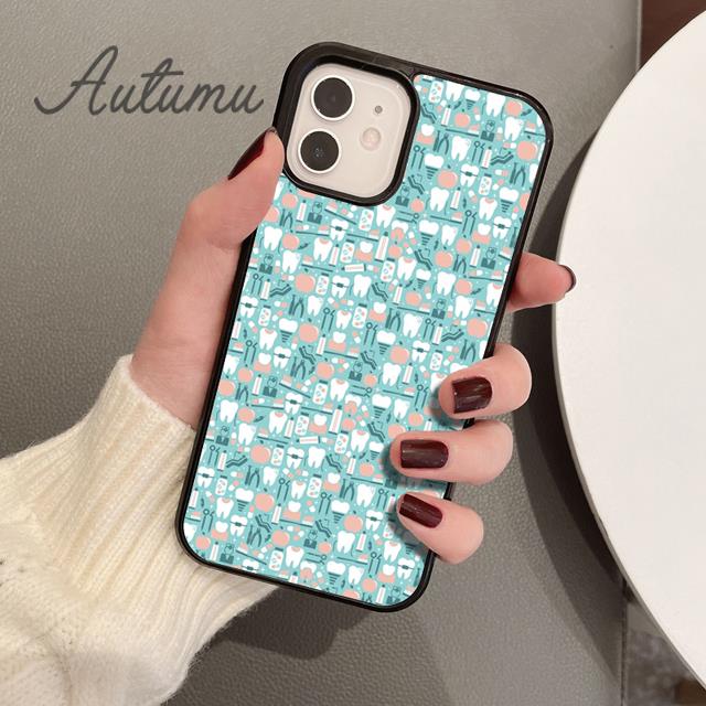 Чехол для телефона Стоматолог Зуб Гигиенист Стоматологический для iPhone 11 12 13 14 Pro Max mini XR XS SE 2020 7 8 Plus Samsung S21 S22 накладка