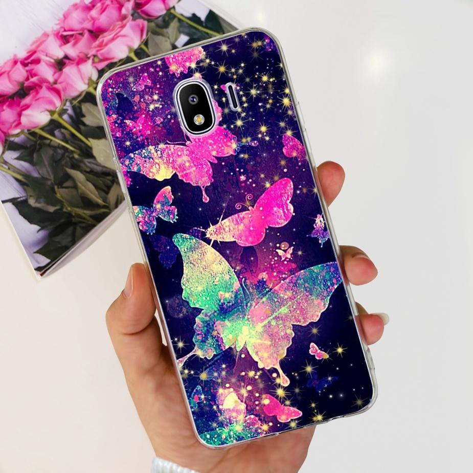 Чехол для Samsung Galaxy J4 2018 SM-J400F Роскошный Прозрачный Силиконовый Мягкий ТПУ Чехол для Телефона Для Samsung J4 Plus J4+ J415F Задняя Крышка Capa