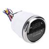 52mm 2 in 1 Digital Water Level Sewage Gauge Multi Function with White Backlight for RVs Trucks Boat Yachts Black Dial