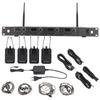 Wireless Monitor System 4 Channel Selectable Sound Frequency Ear Monitor Receiver for Studio