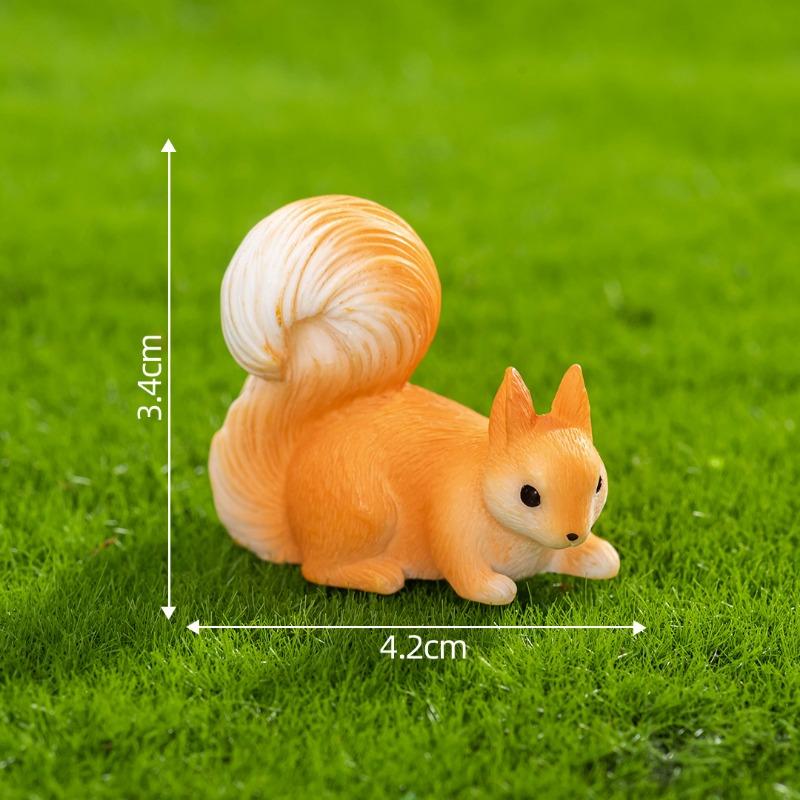 Мох Микро-ландшафтМилые Фигурки БелочекСадовые Ландшафтные Украшения Аксессуары, Мини-украшения