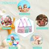 Outdoor Beach Mesh Bag Childen Sand Away Foldable Protable Baby Beach Toys Clothes Bags Kids Toys Storage Sundries Organizers