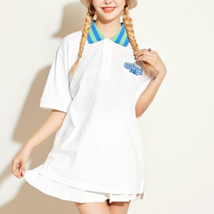 Новые поло MLB Los Angeles Dodgers Унисекс Белые 3APQB0724-07IVS