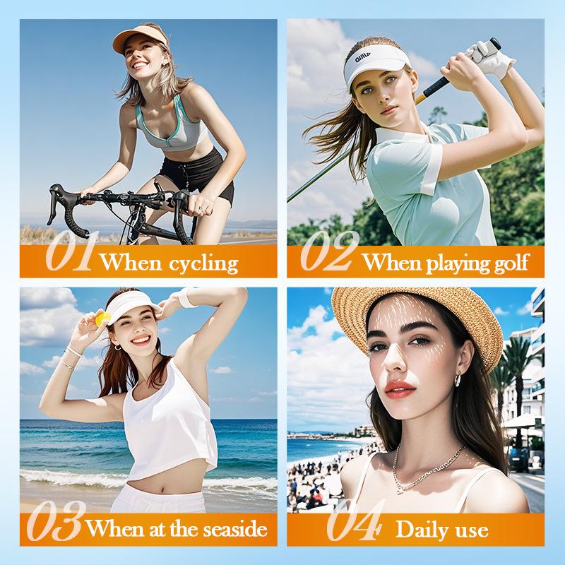 10pcs Jelly Sunscreen Cheek Patches - Targeted UV Protection, Hydrating, For Outdoor Sports & Makeup Areas