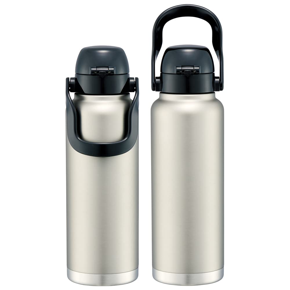 Skater Direct Bottle with Handle 1200ml Water Bottle Mug Bottle Silver STD12H-A