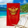 proof beach towel with a SPQR Roman Eagle1 pattern - soft,absorbent,quick-drying,machine washable - perfect for swimming,camping,bathing