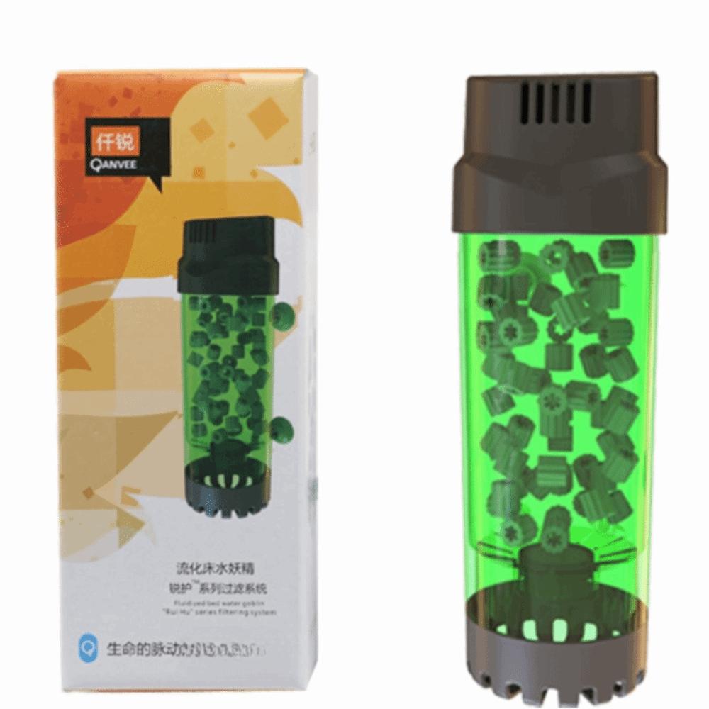 With Air Stone Fluidized Moving Bed Filter Easy Installation High Efficiency Bubble Bio Media Reactor Bio Media Aquarium Filter