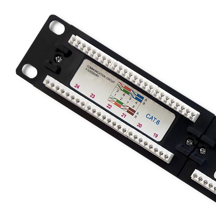 Qoltec PDU power strip for 19'' RACK | 1U | 16A | 6xFRENCH | 2m