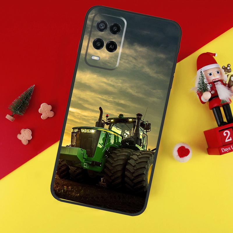 Farm Vehicle Tractor For OPPO A53 A5 A9 A38 A78 A58 A79 A15 A17 A57 A77 A16 A76 A96 A52 A72 A94 A74 A54S Case