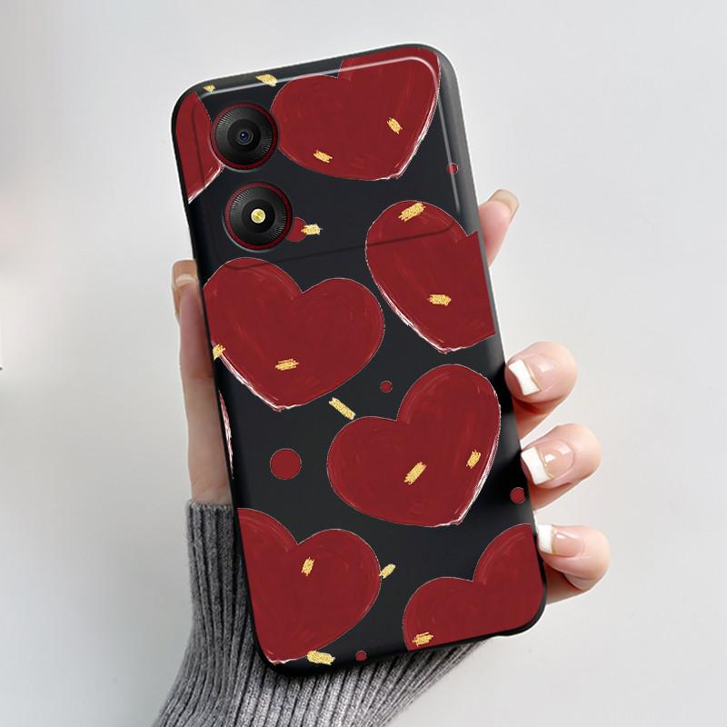 Casing For ZTE Blade A34 / A54 4G Phone Case Shell Aesthetic Cute Cat Astronaut Soft TPU Silicone Black Protective Cover Bumper