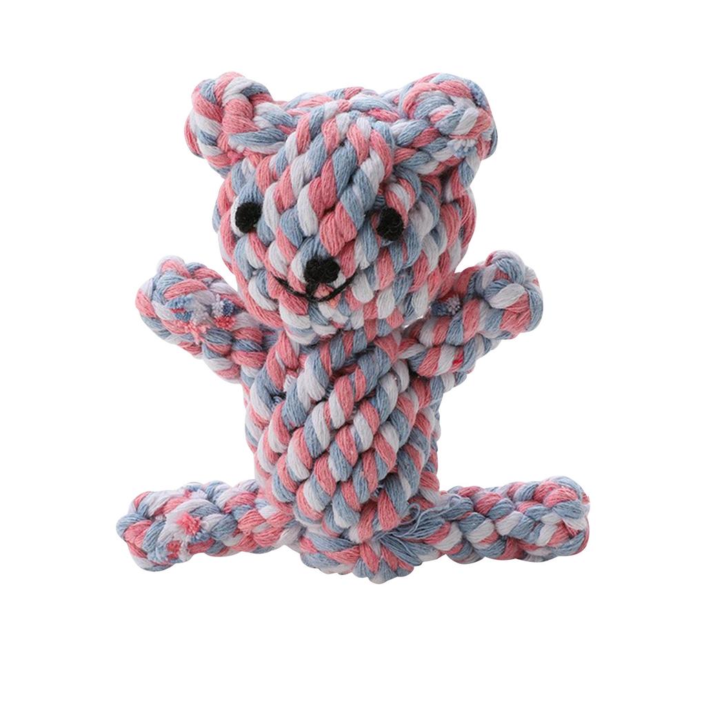 Игрушки для собак из хлопковой веревки, плетеные игрушки в форме животных из пипитао, устойчивые к жеванию, игрушки для собак, прорезывающихся зубами.
