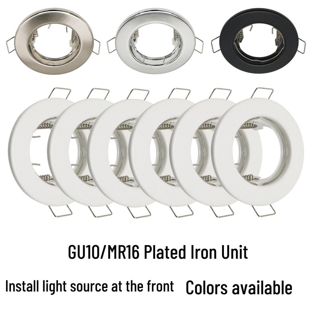 Brushed Nickel GU10 MR16 LED Ceiling Spotlight Brackets
