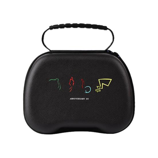 Противоударный жесткий дорожный чехол для контроллера из ЭВА, беспроводной геймпад с сетчатым карманом, фиксирующий ремень, универсальная защитная сумка с ручкой