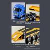 1/50 Flatbed Truck Toy Transport Trailer Model Car Diecast Toys for Kids