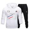 Men's White French Football Jogging Suit - - White
