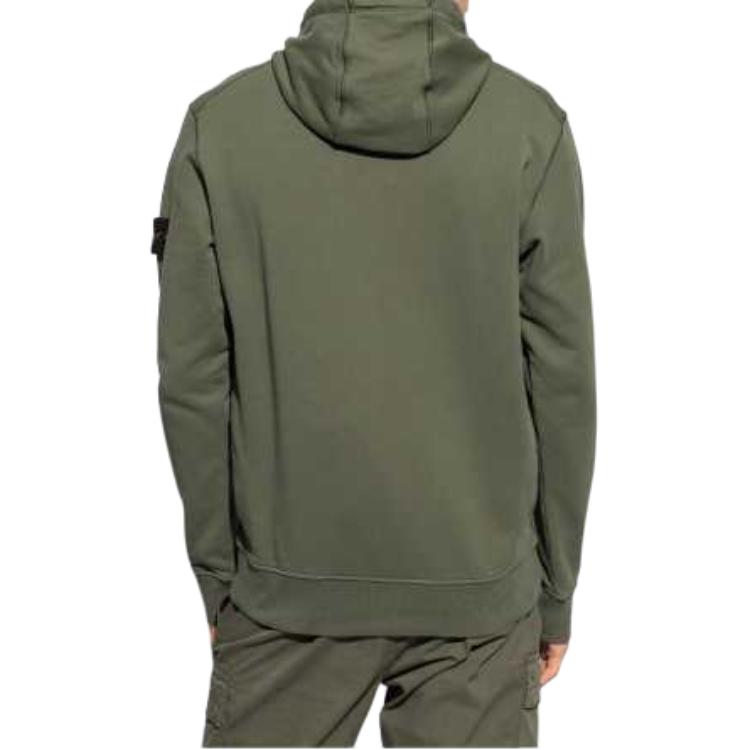 STONE ISLAND Fleece Garment Dyed Hoodie 811564151-V0059