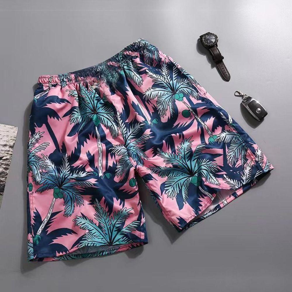 Cool Swimming Shorts Trunks Men Print Surf Shorts New Quick Dry Beach Shorts