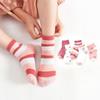 5 Pairs Girls Cotton Socks Cute Strawberry Cartoon Print Breathable Spring Autumn Kids Socks For Children Age 0-13 Years